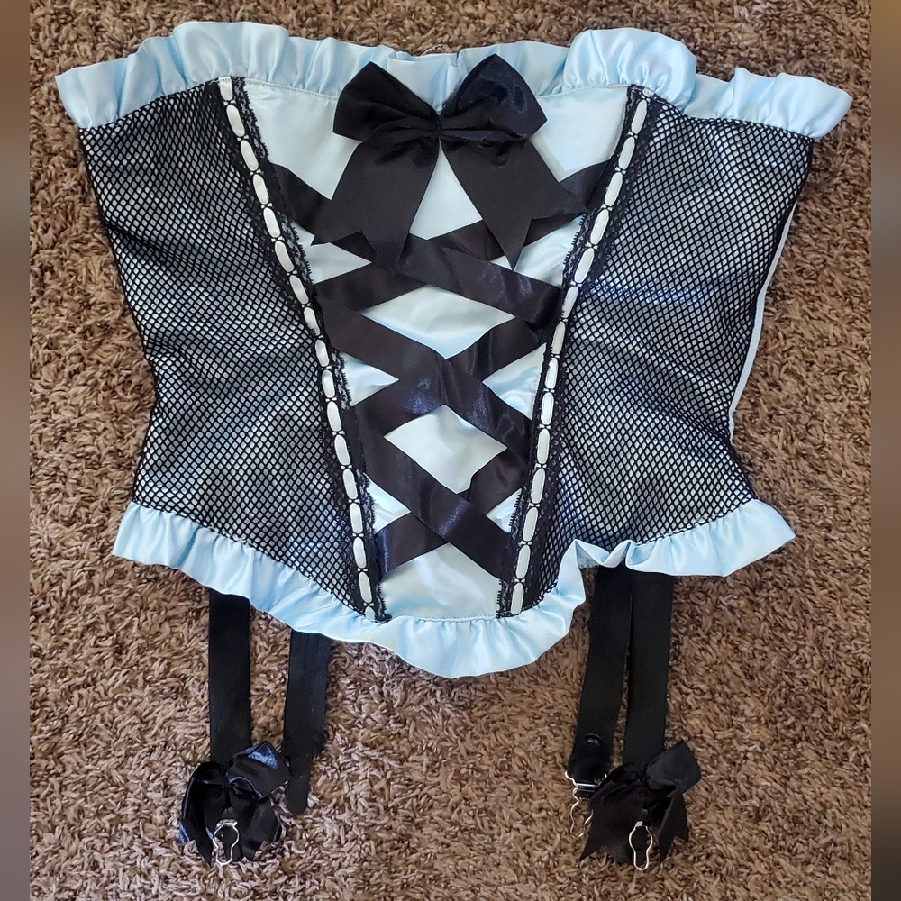 Leg Avenue light blue corset